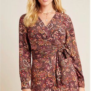 NWT Sadie Floral Wrap Blouse